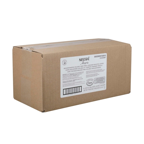 Nescafe Nescafe Alegria Decaffeinated Soluble Coffee 8.818 oz., PK4 00028000720919U - main